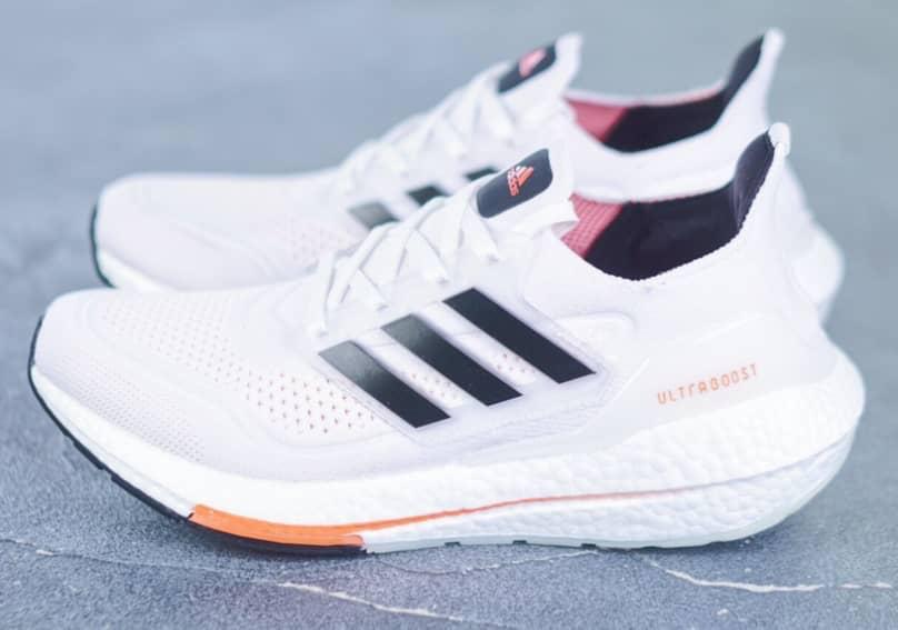 Adidas Ultraboost 21 White Orange