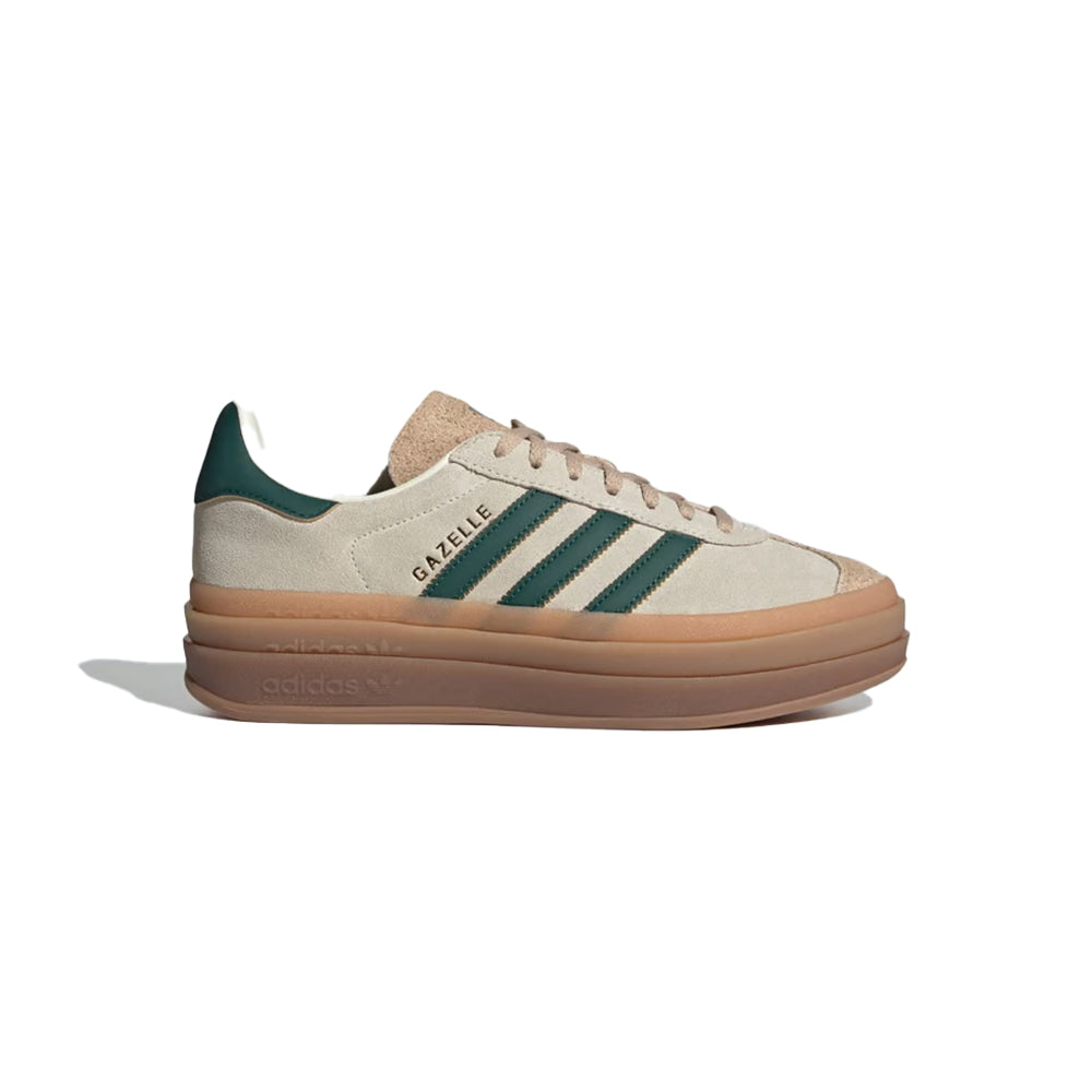 Adidas Gazelle Bold beige green gum