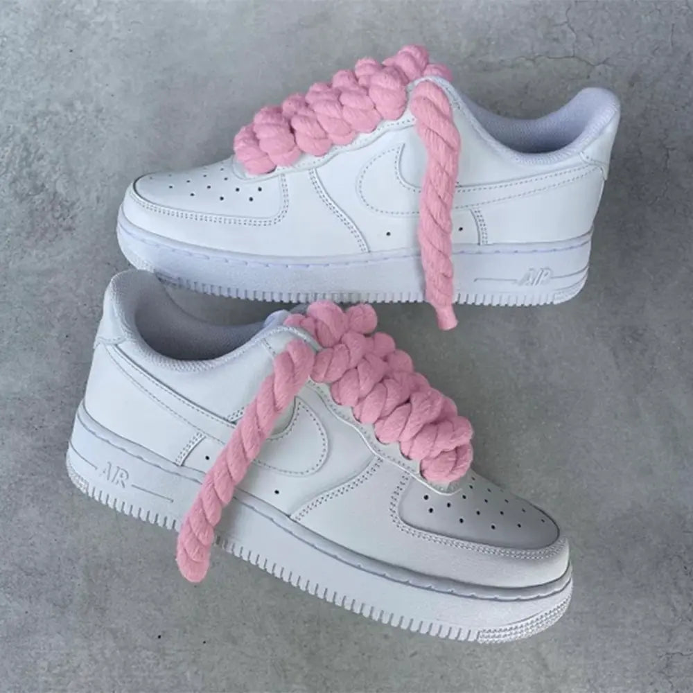 Air Force 1 Low Thick Rope Laces Pink