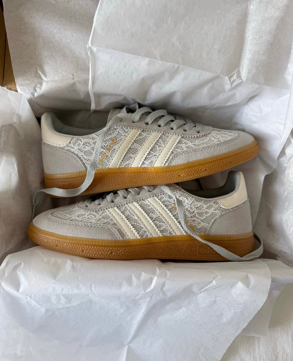 Spezial Handball Grey White Lace