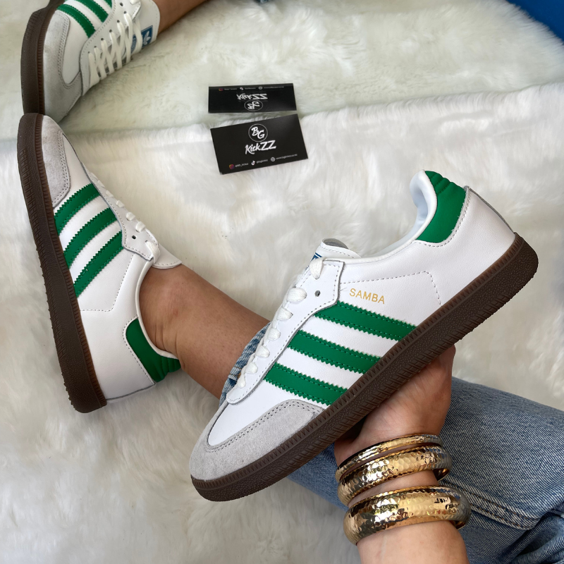 Adidas Samba White Green