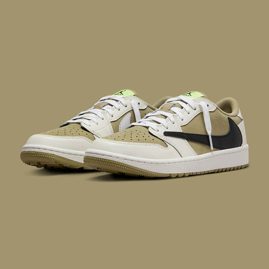 Jordan 1 Retro Low Golf Travis Scott Neutral Olive
