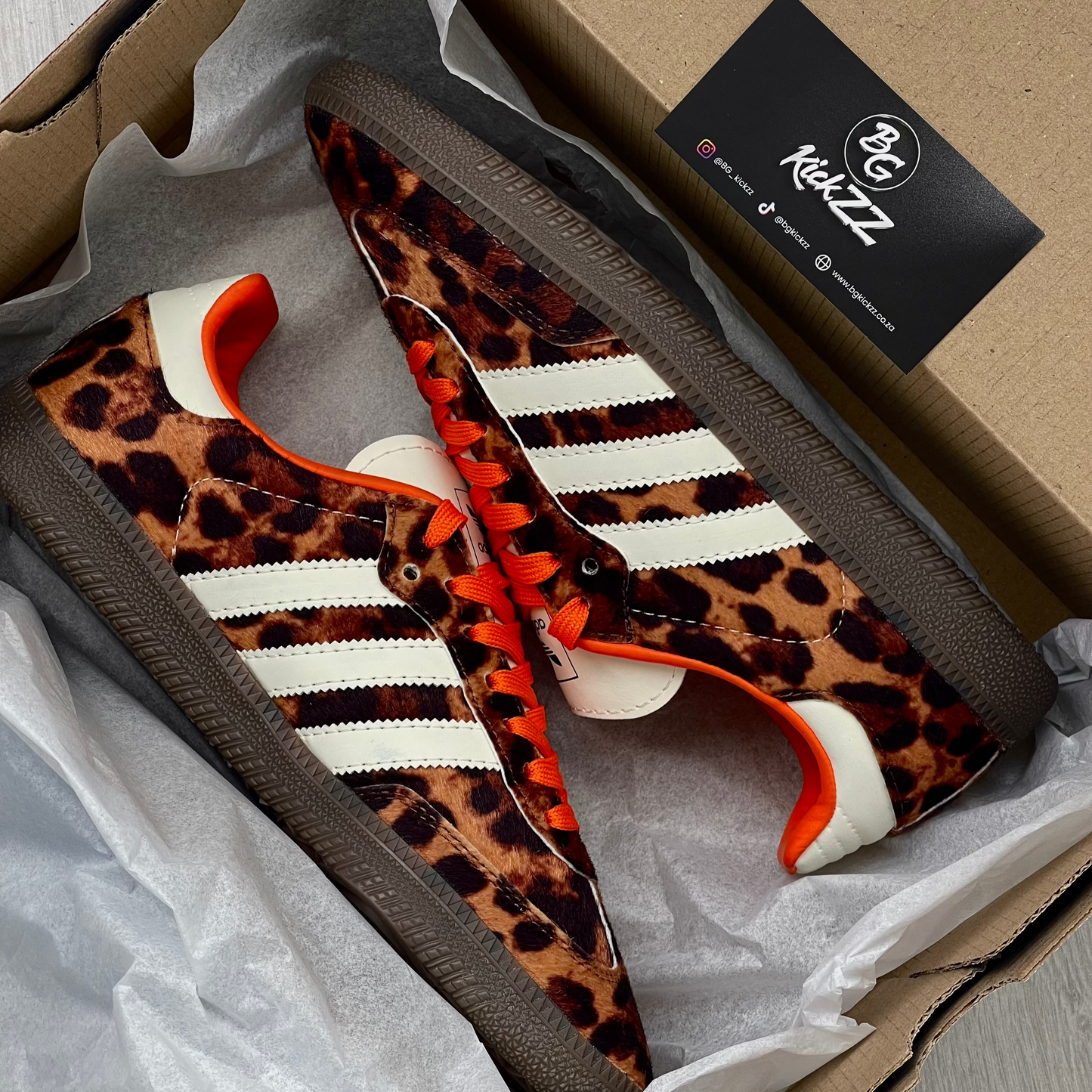 Adidas Samba Leopard print