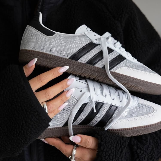 Adidas Samba Rhinestone White
